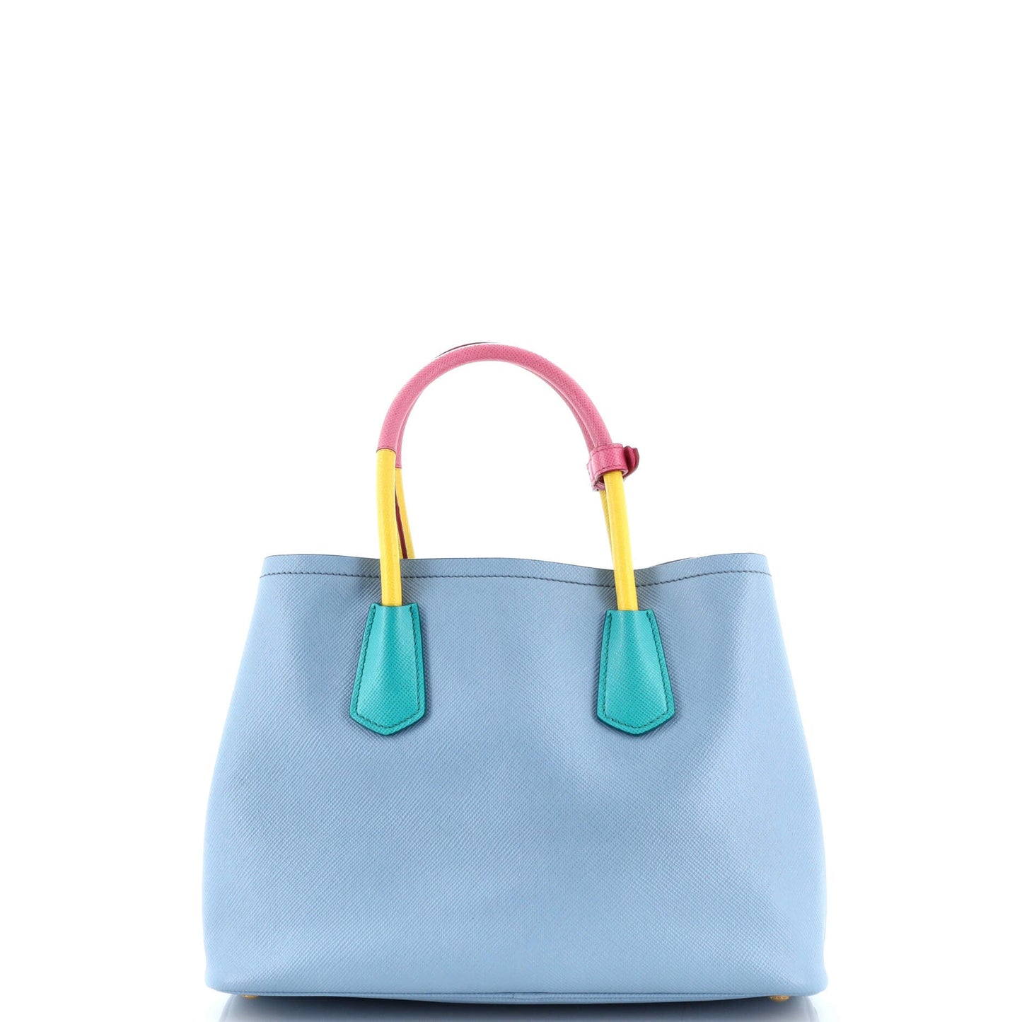 Cuir Double Tote Saffiano Leather Small