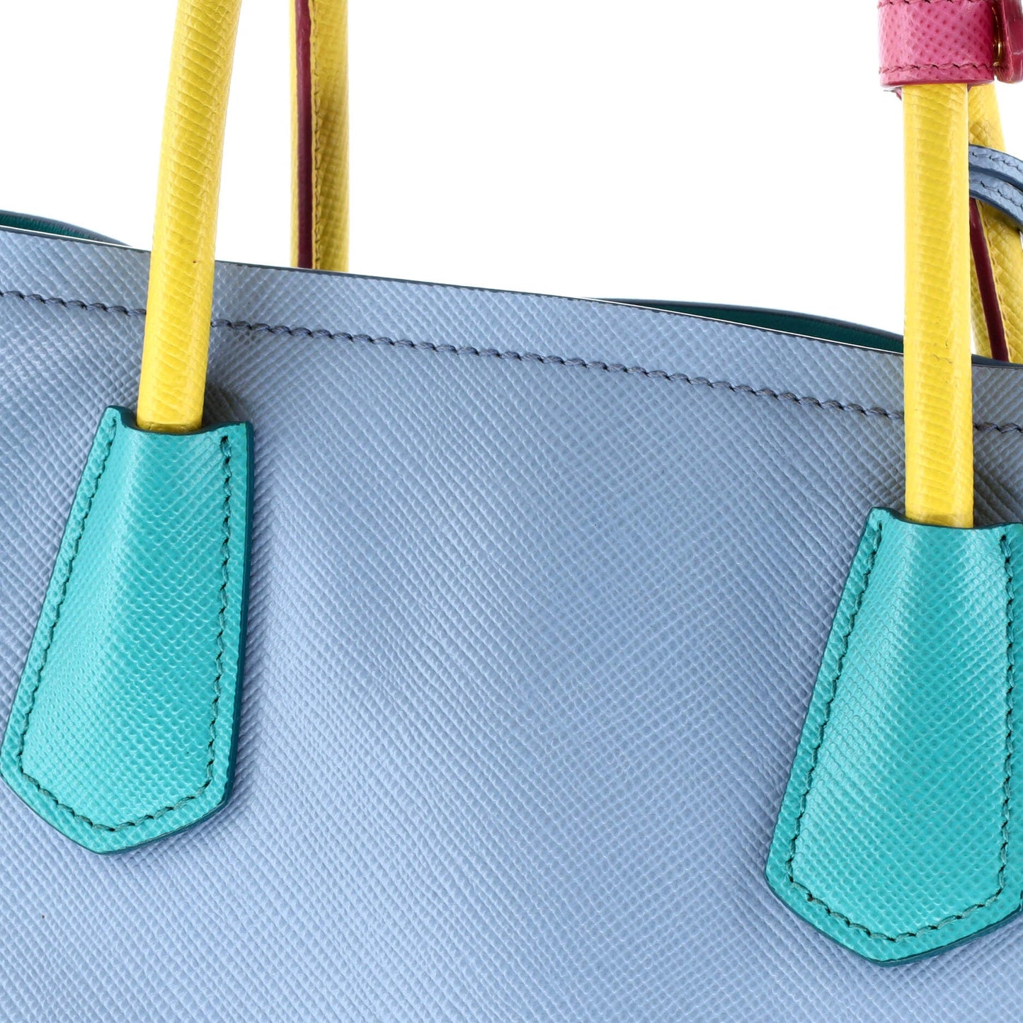 Cuir Double Tote Saffiano Leather Small