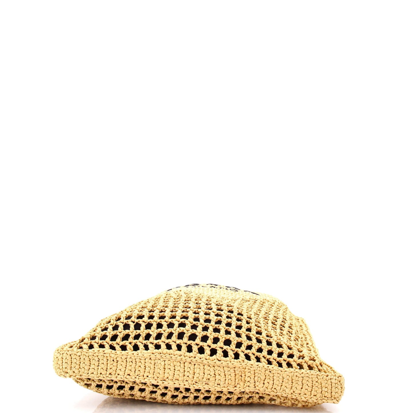 Triangle Logo Open Tote Raffia