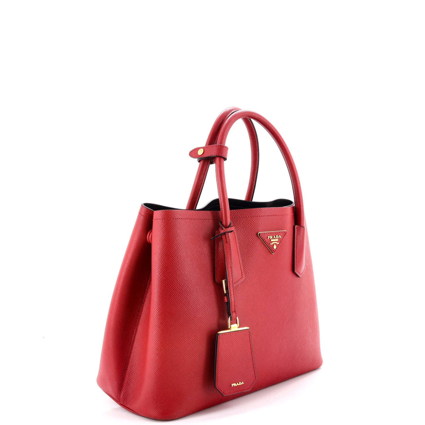Cuir Double Tote Saffiano Leather Medium