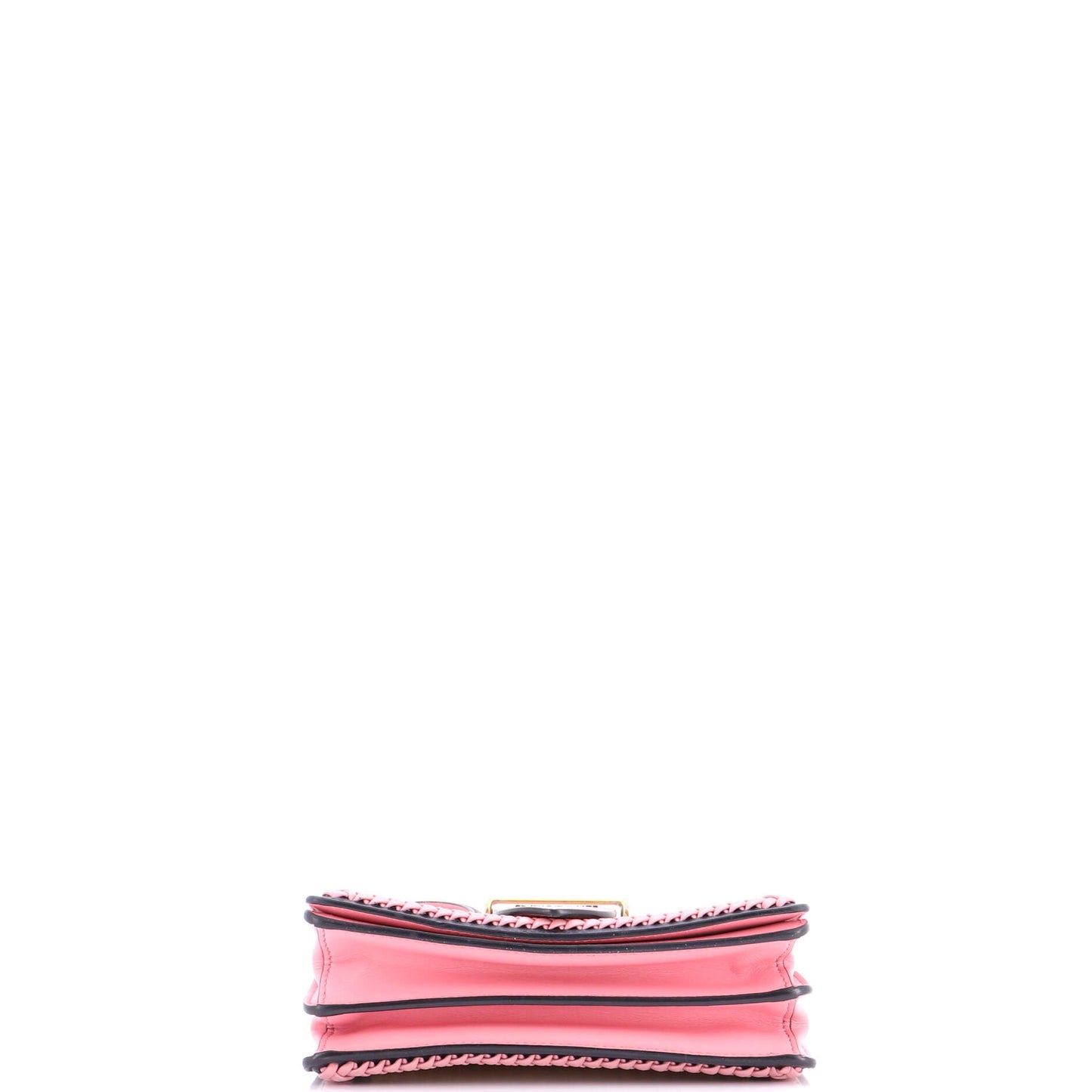 Cahier Crossbody Bag Leather and Straw Small