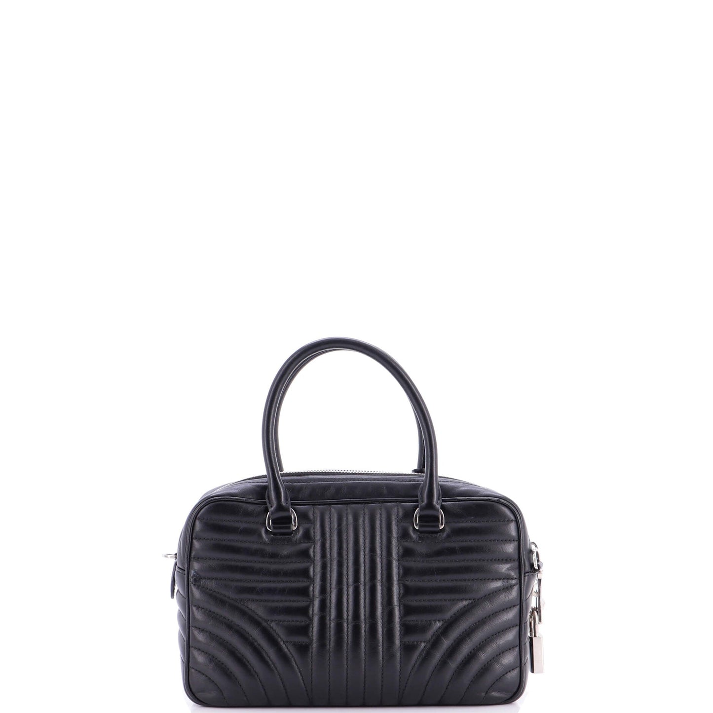 Bowling Bag Diagramme Quilted Leather Medium