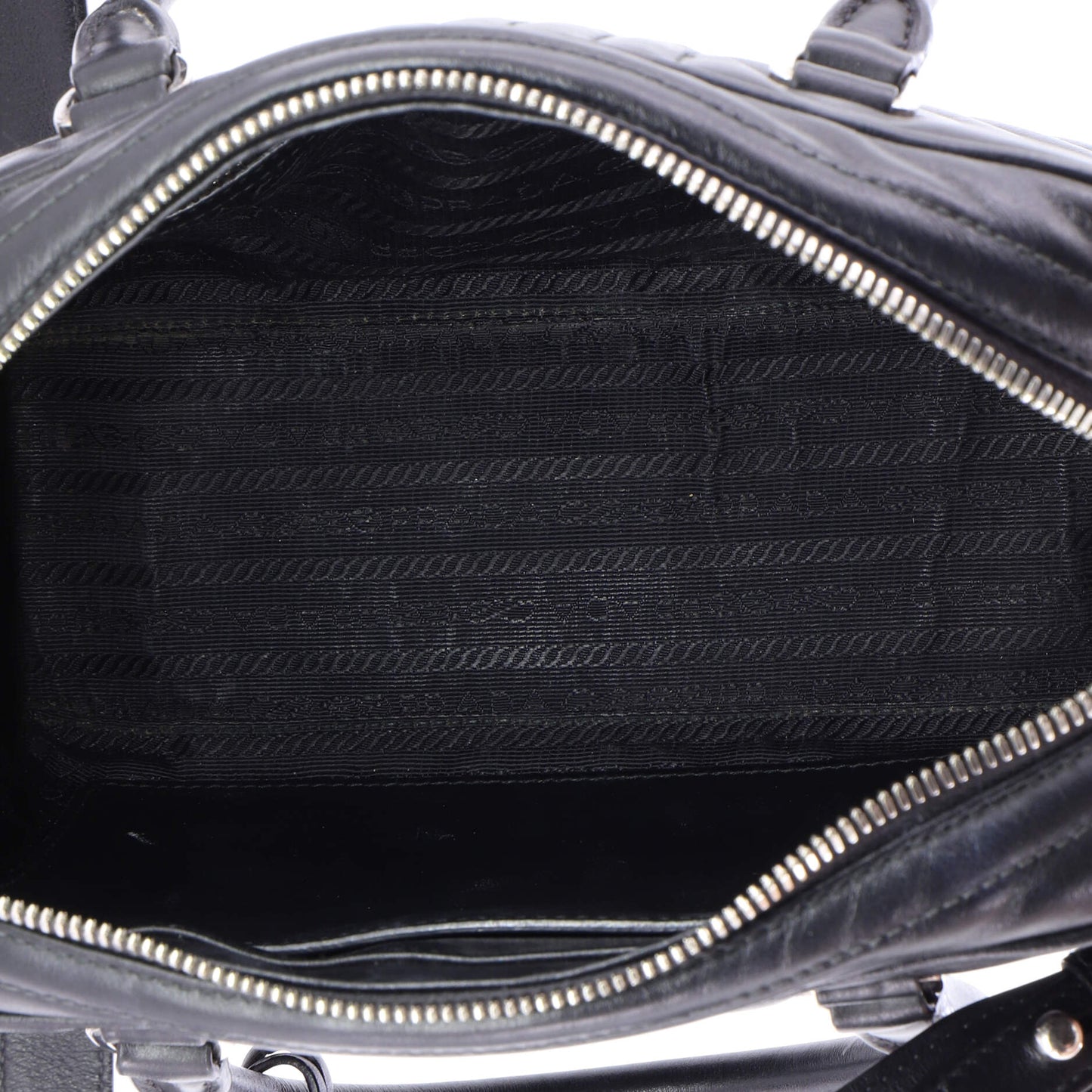 Bowling Bag Diagramme Quilted Leather Medium