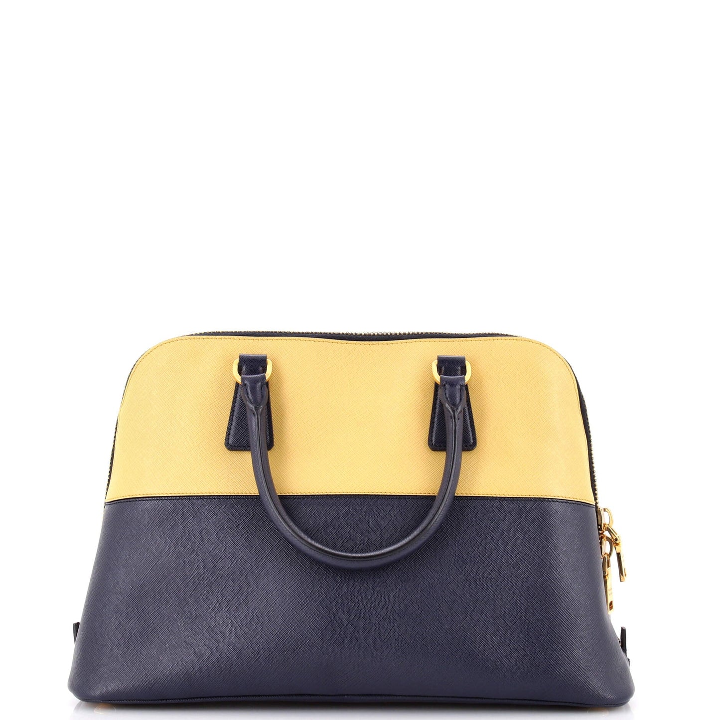 Bicolor Promenade Bag Saffiano Leather Medium