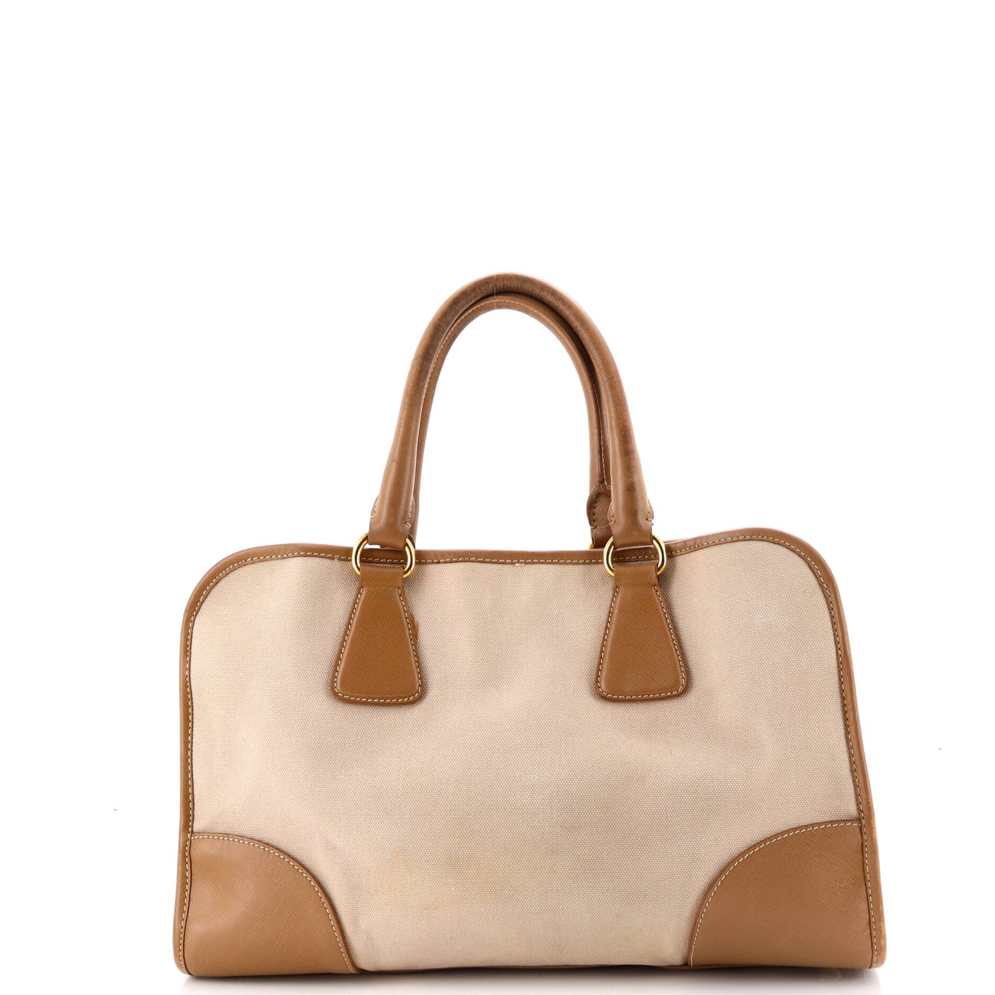 Convertible Tote Canvas and Saffiano Leather Large