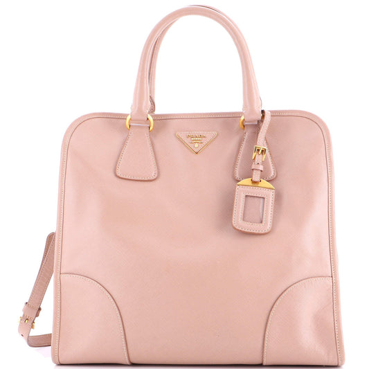 Convertible Shopping Tote Saffiano Leather Large