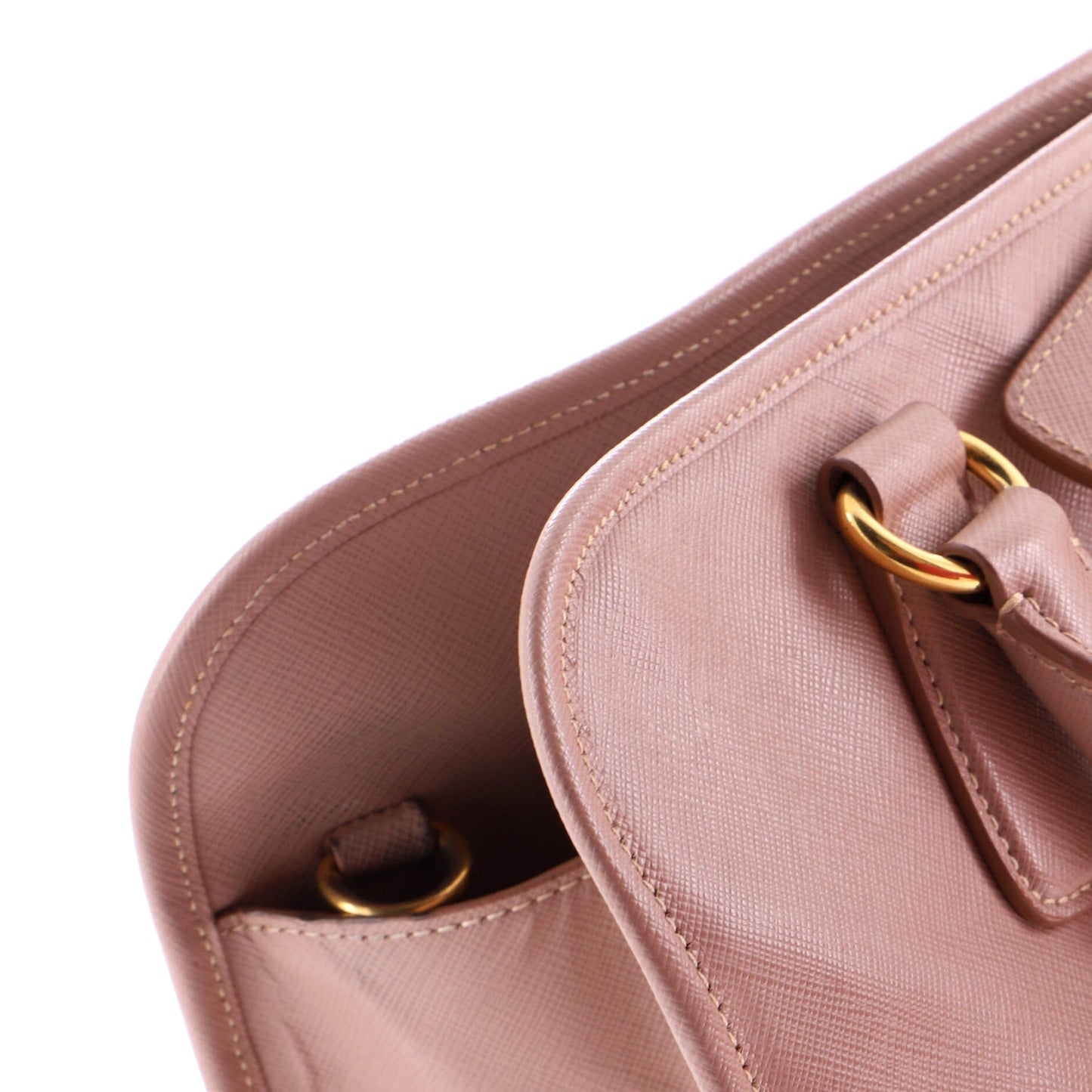 Convertible Shopping Tote Saffiano Leather Large