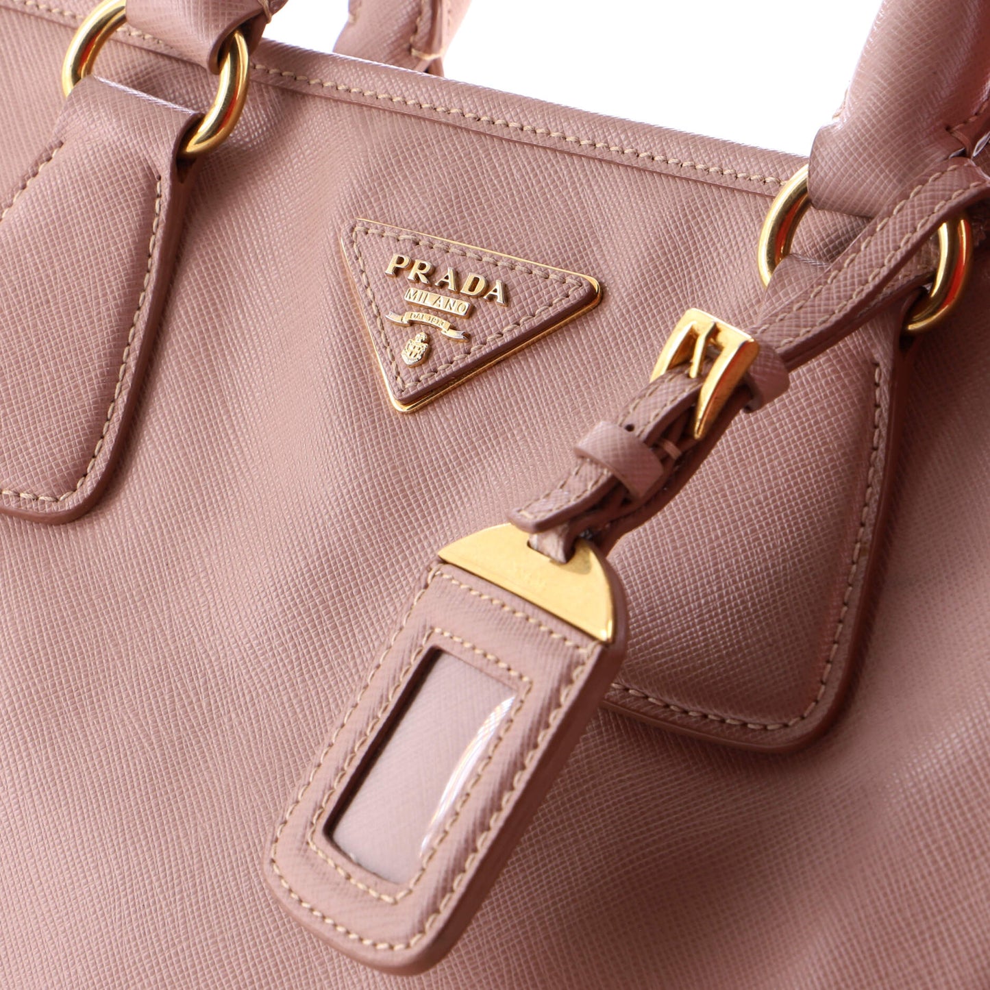 Convertible Shopping Tote Saffiano Leather Large