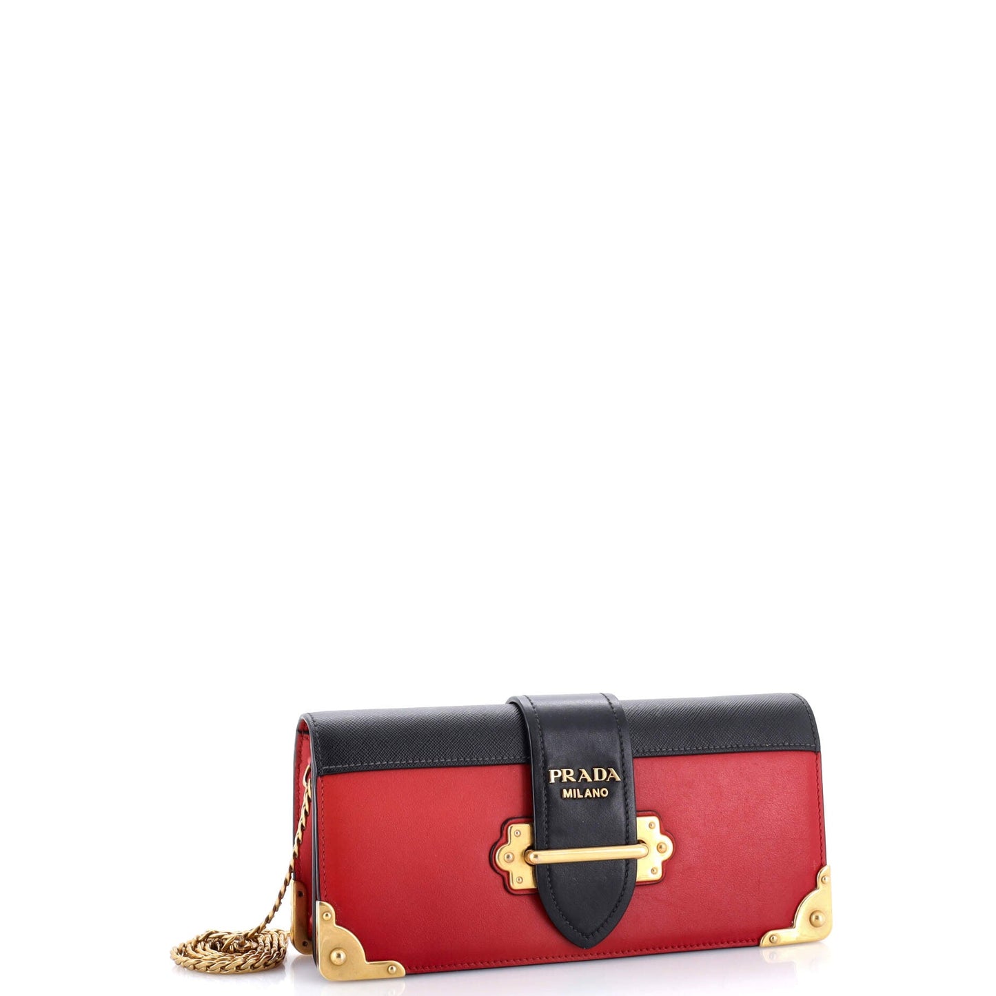 Cahier Chain Clutch City Calf and Saffiano
