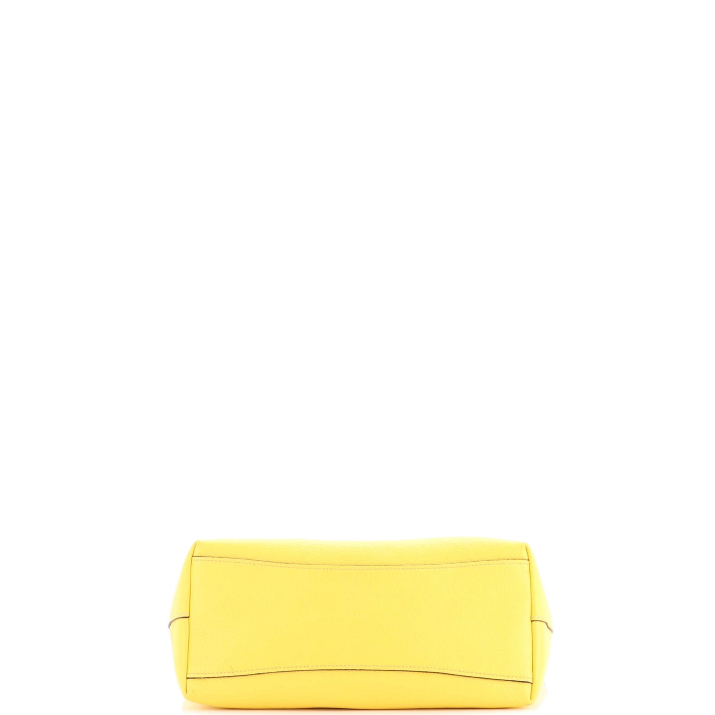 Embossed Logo Open Tote Vitello Daino Medium