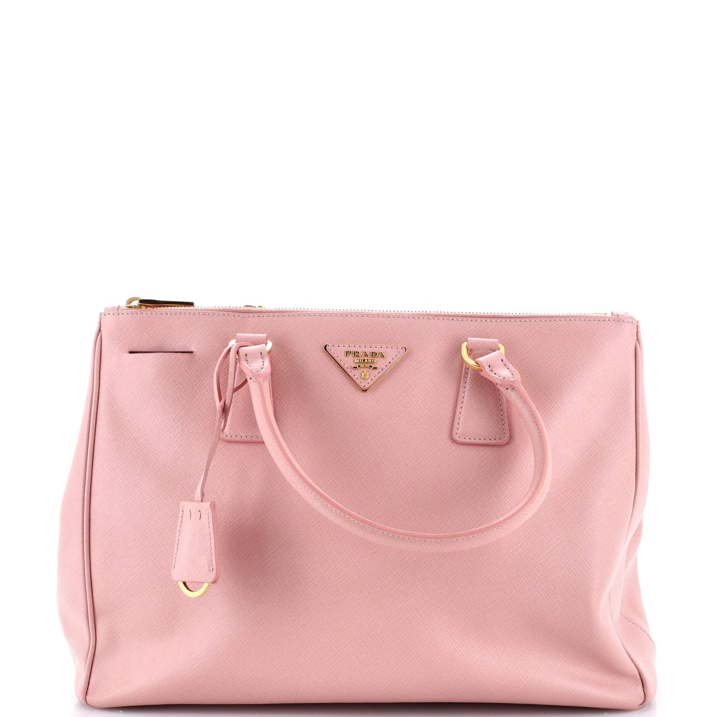 Double Zip Lux Tote Saffiano Leather Medium