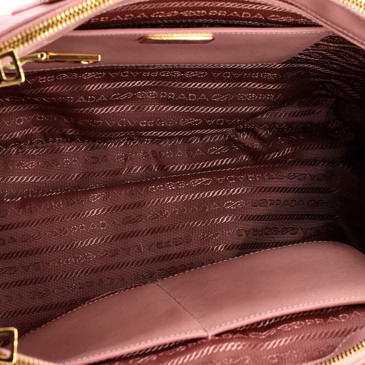 Double Zip Lux Tote Saffiano Leather Medium