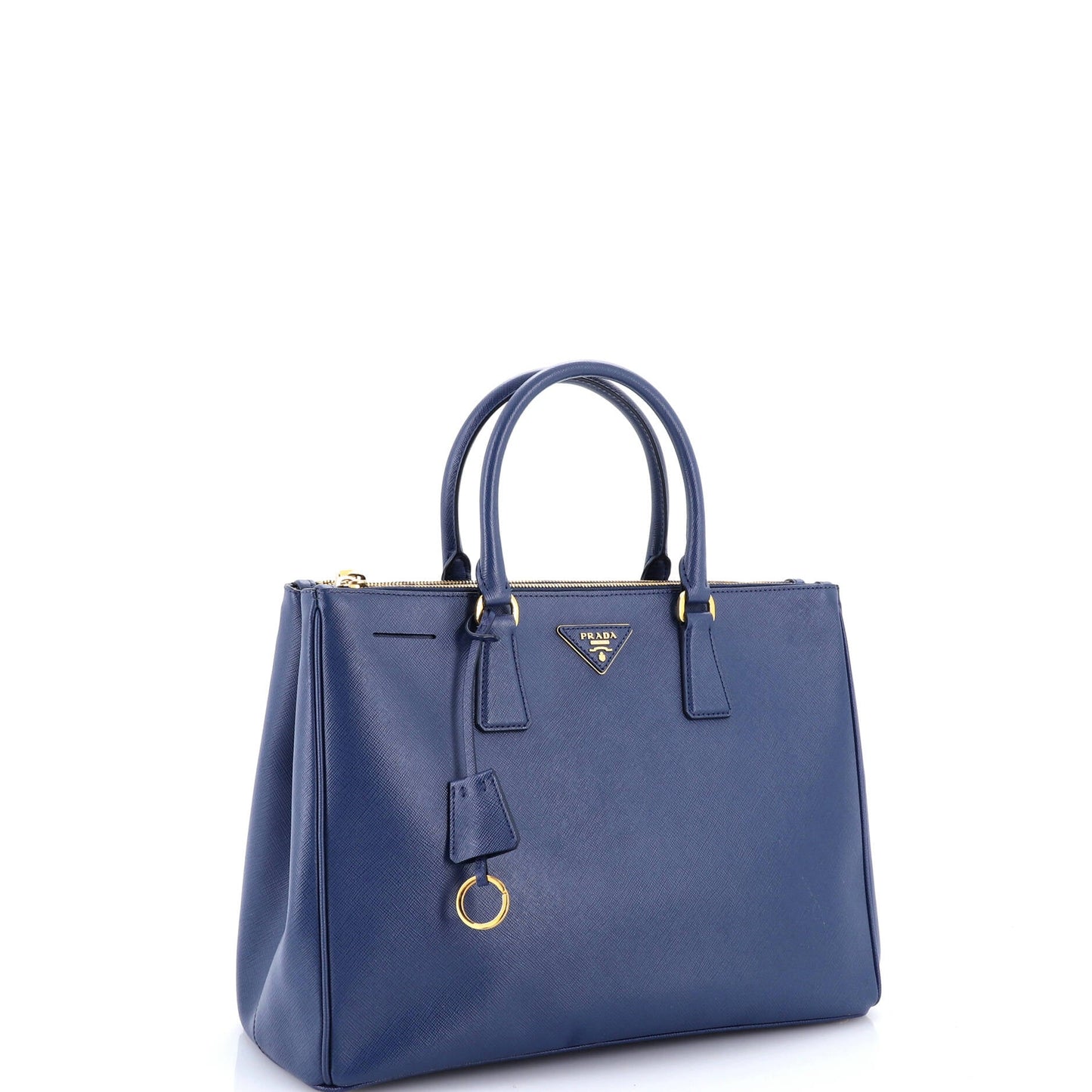 Double Zip Lux Tote Saffiano Leather Large