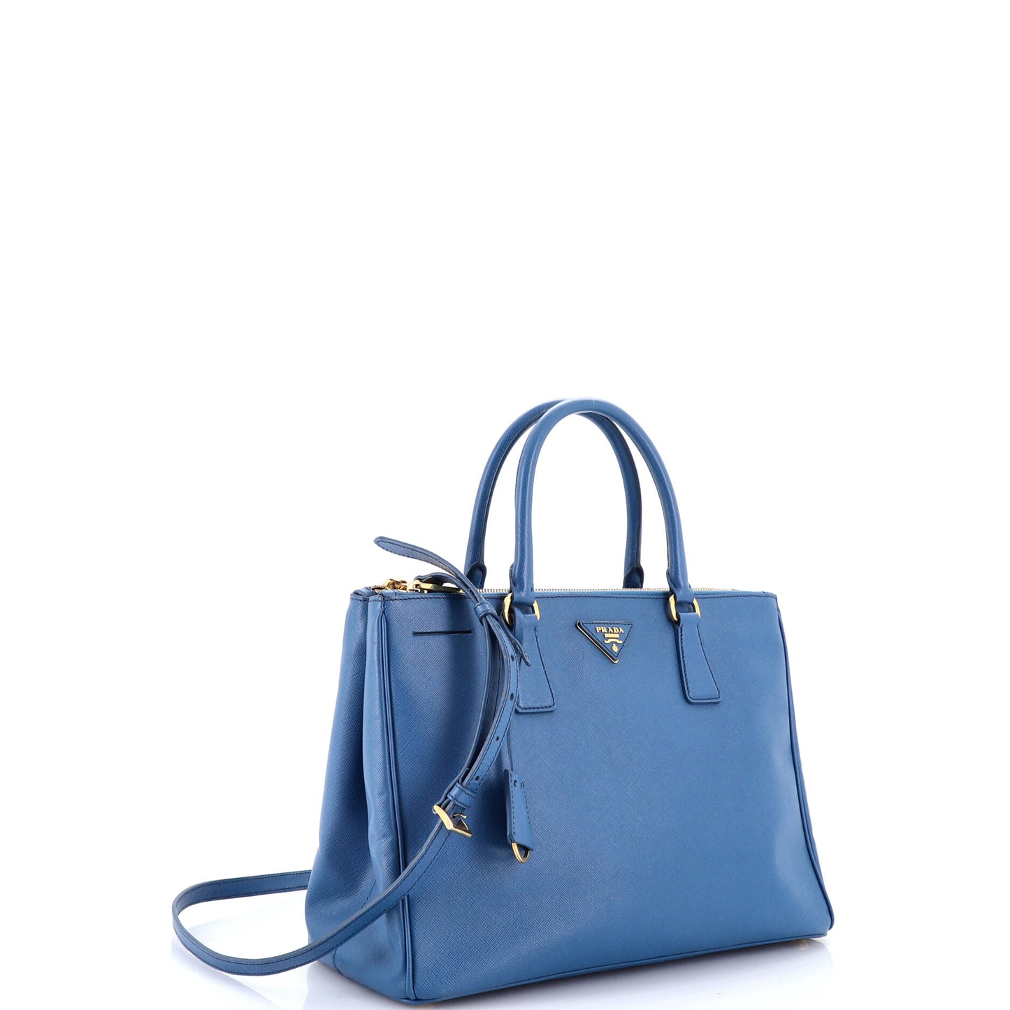 Double Zip Lux Tote Saffiano Leather Medium