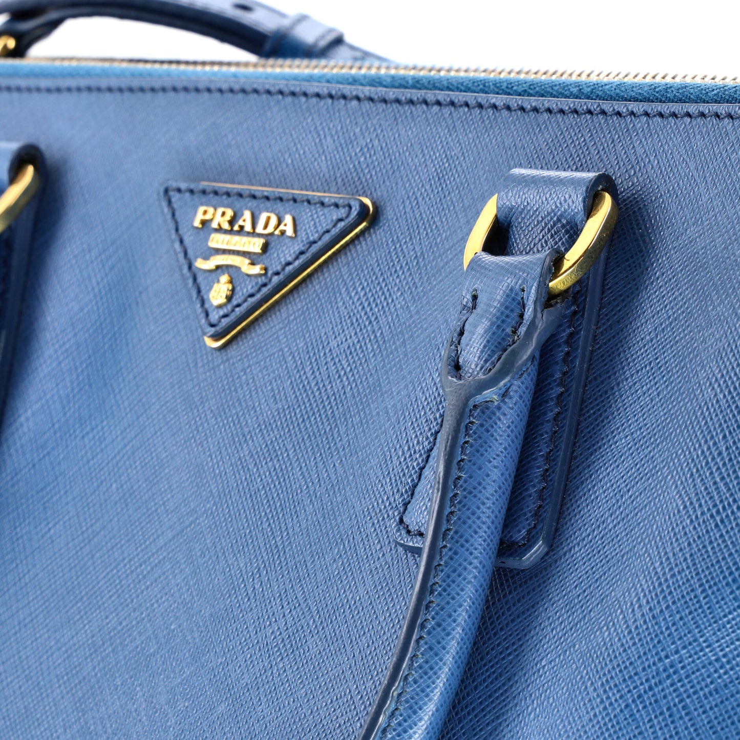 Double Zip Lux Tote Saffiano Leather Medium