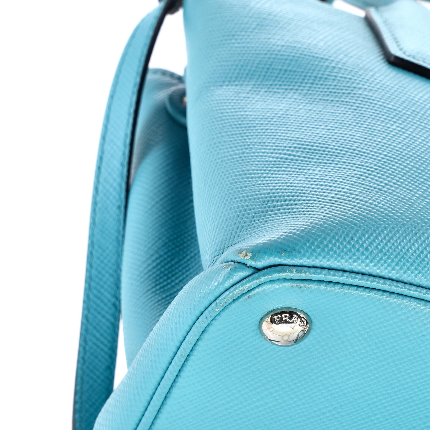 Turnlock Cuir Twin Tote Saffiano Leather Small