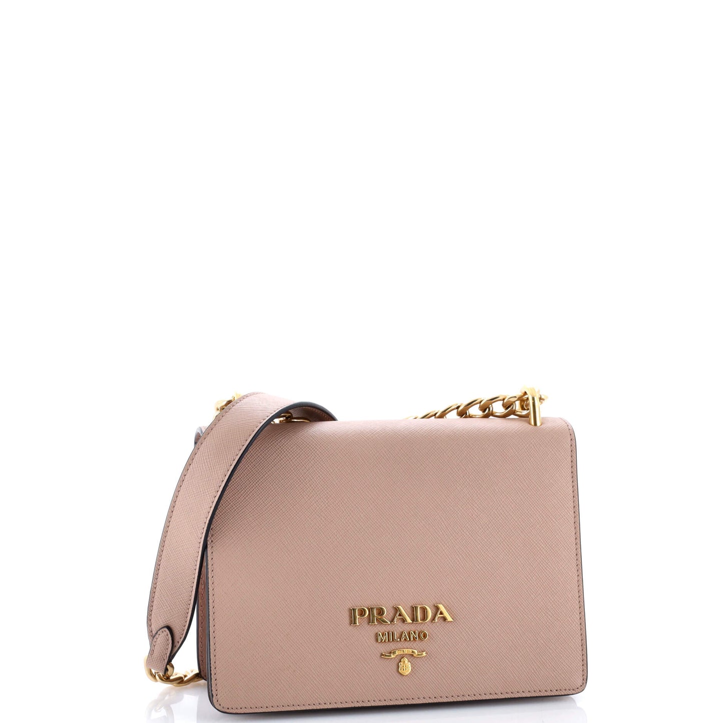 Chain Flap Bag Saffiano Leather Small