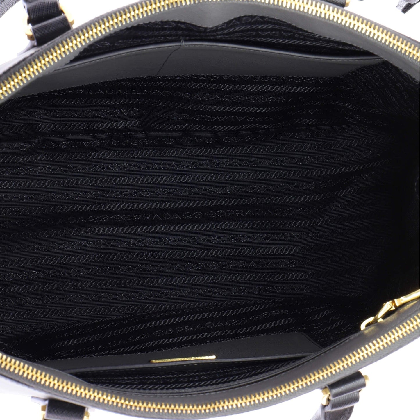 Double Zip Lux Tote Saffiano Leather Medium