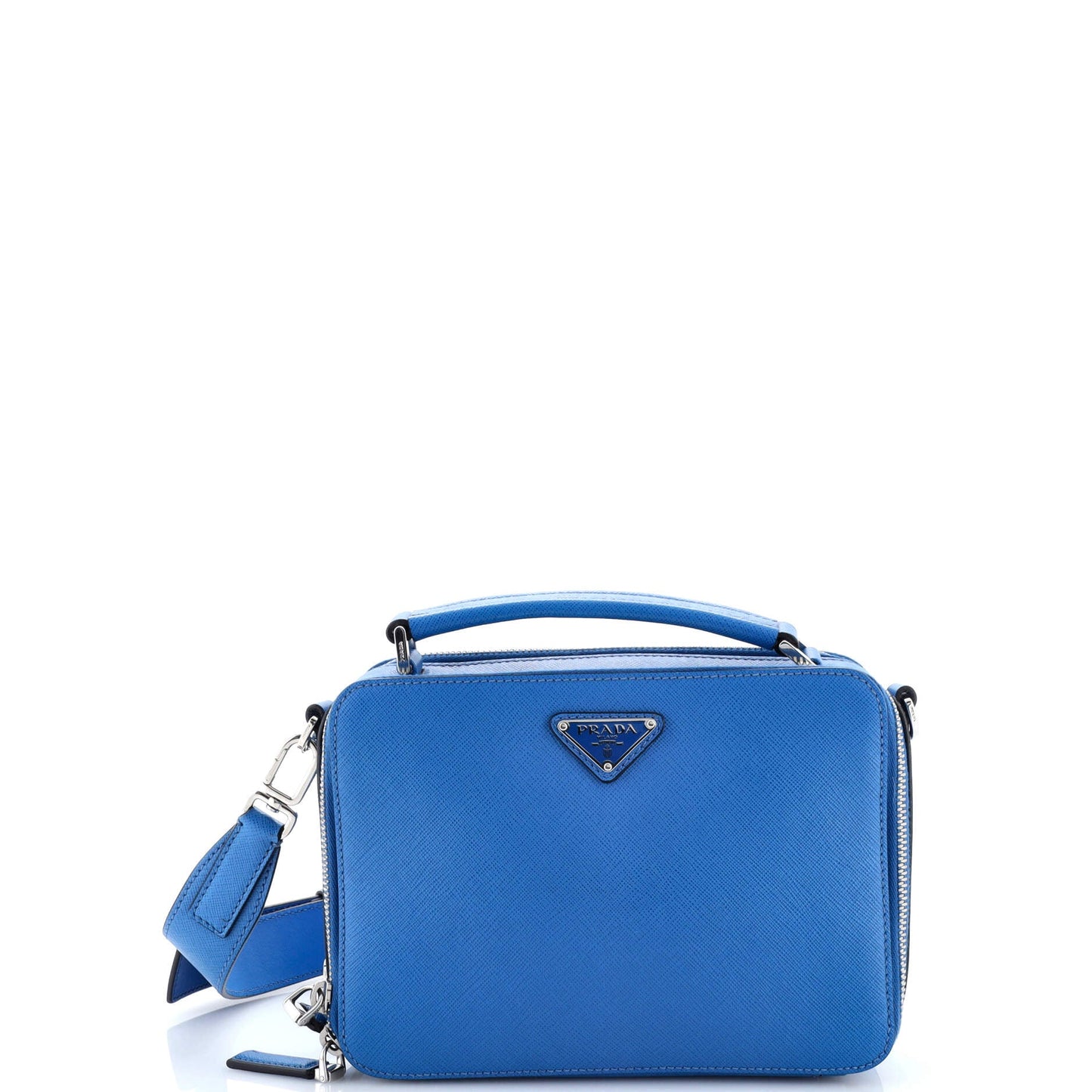 Brique Crossbody Bag Saffiano Leather Small