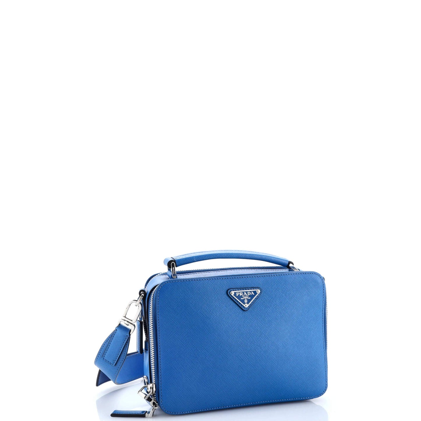 Brique Crossbody Bag Saffiano Leather Small