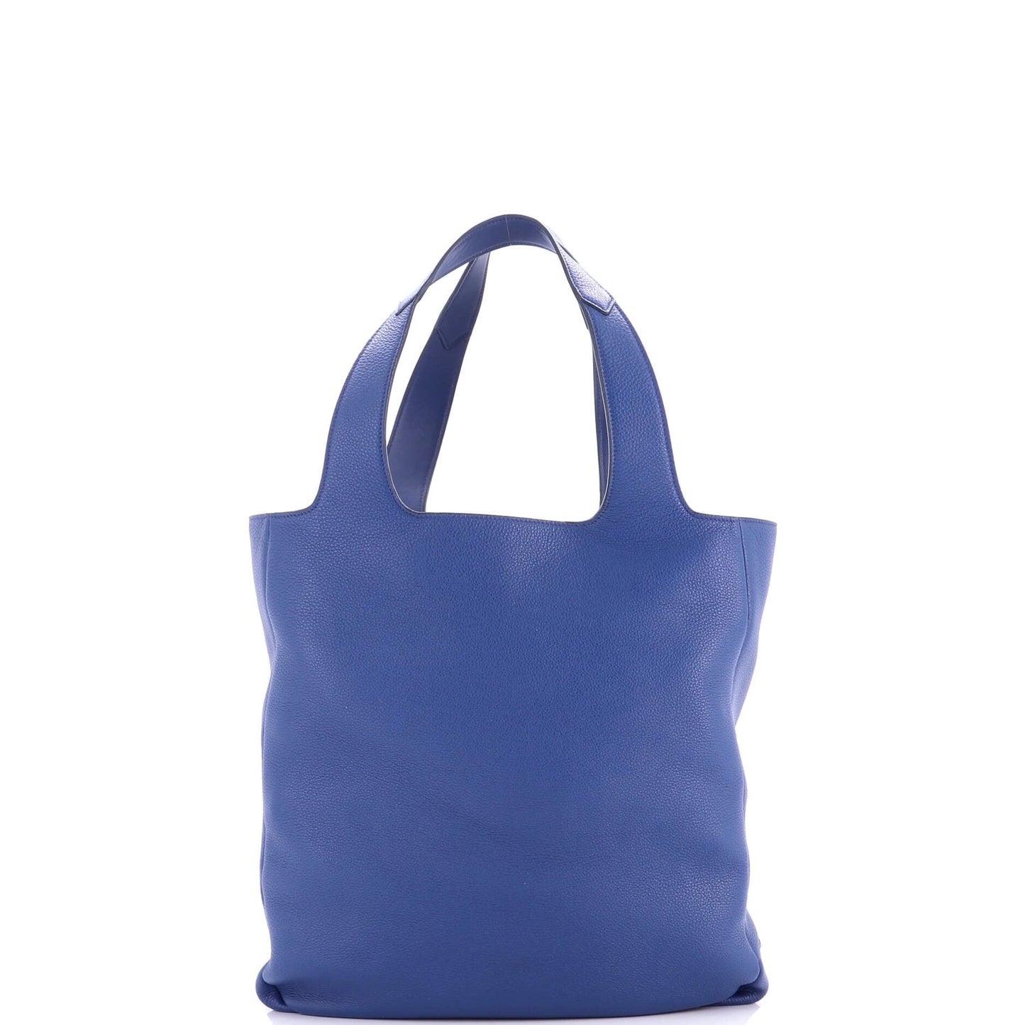 Triangle Logo Open Tote Leather