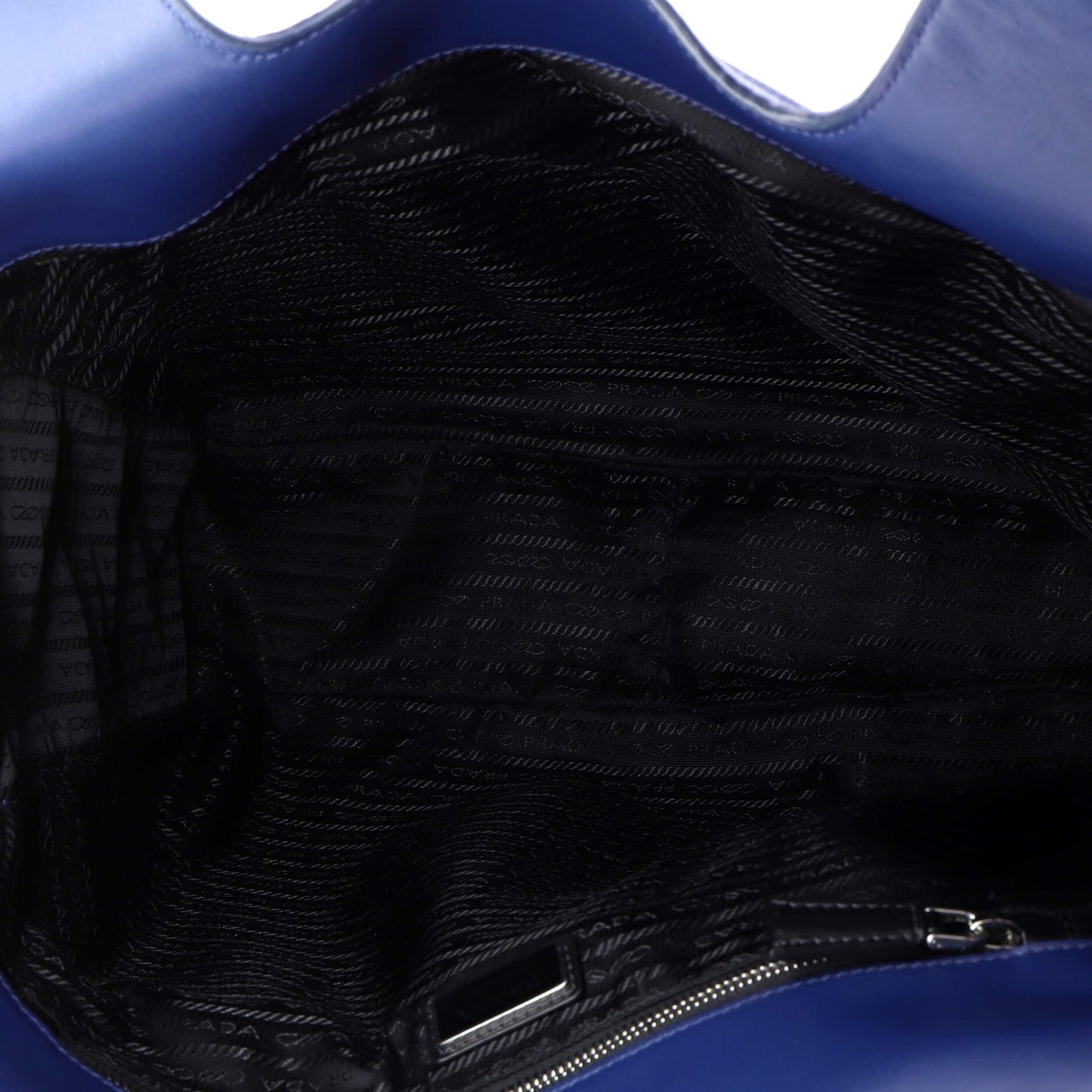 Triangle Logo Open Tote Leather