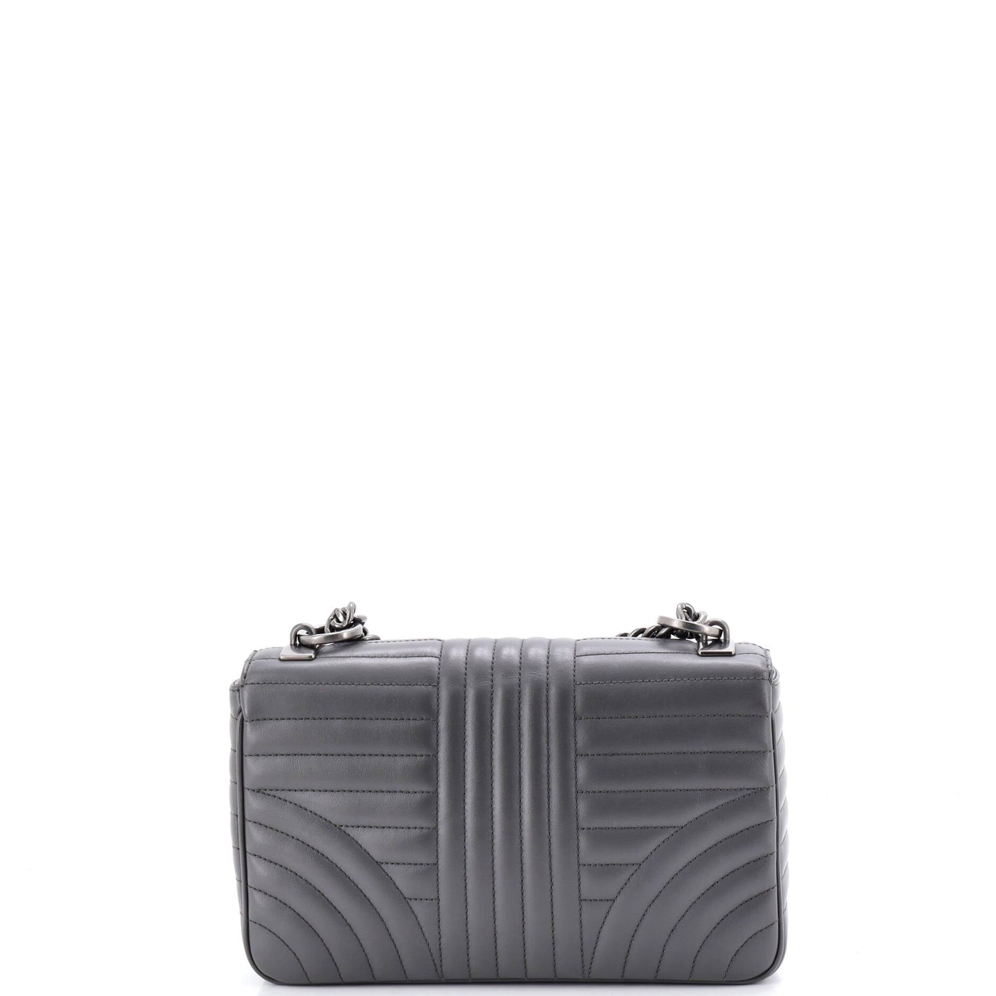 Chain Flap Shoulder Bag Diagramme Quilted Leather Medium