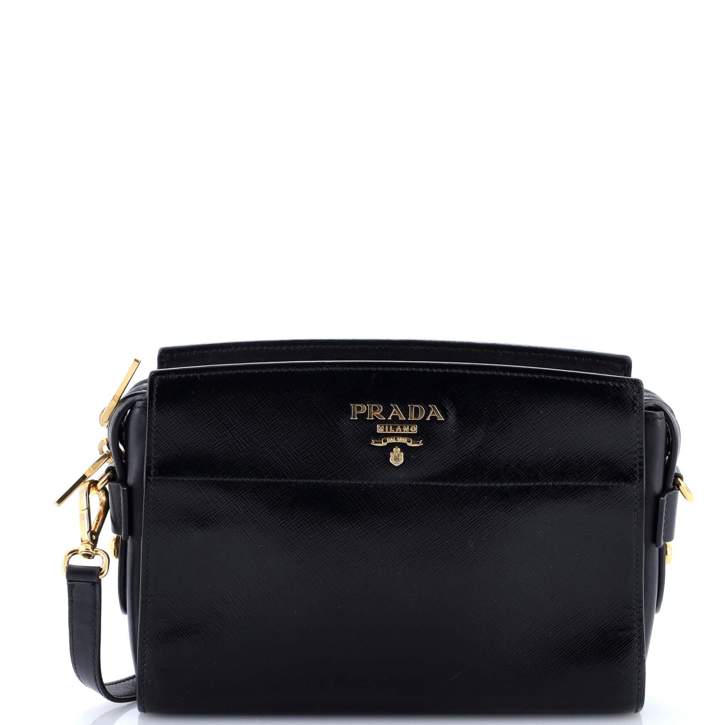 Esplanade Crossbody Bag Vernice Saffiano with City Calf Small