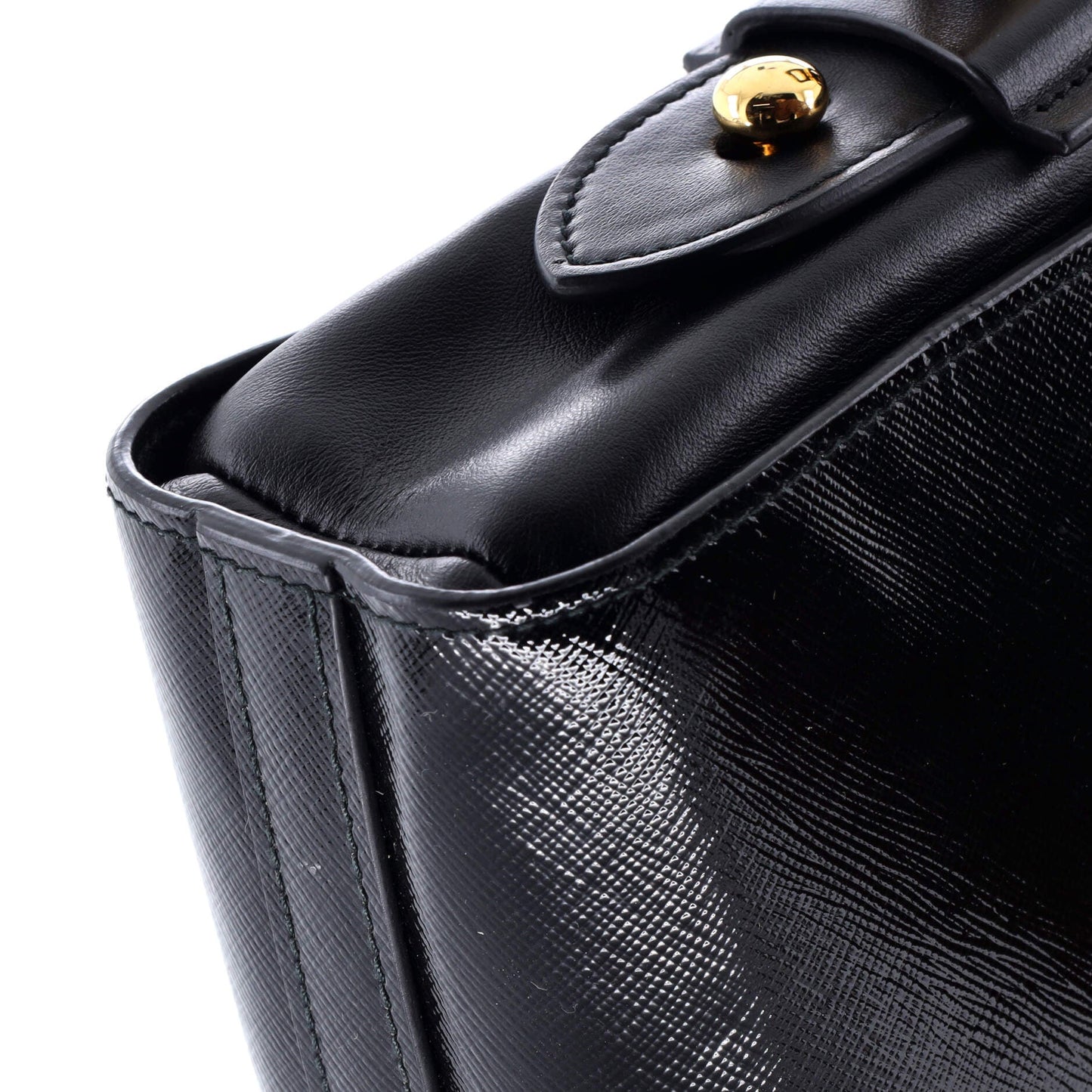 Esplanade Crossbody Bag Vernice Saffiano with City Calf Small