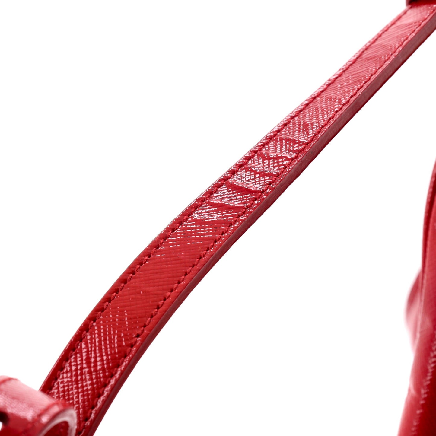 Double Zip Lux Tote Vernice Saffiano Leather Mini