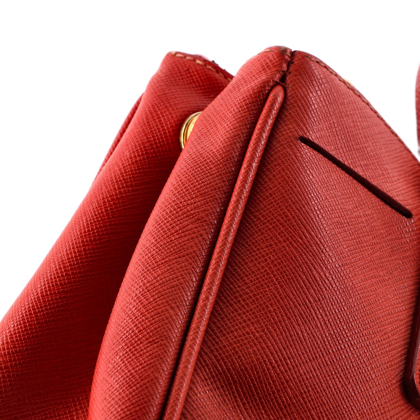 Double Zip Lux Tote Saffiano Leather Small