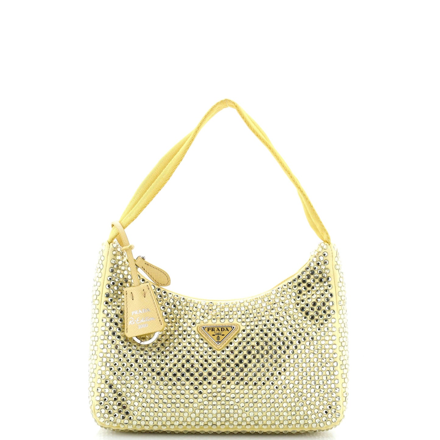 Re-Edition 2000 Hobo Crystal Embellished Satin Mini