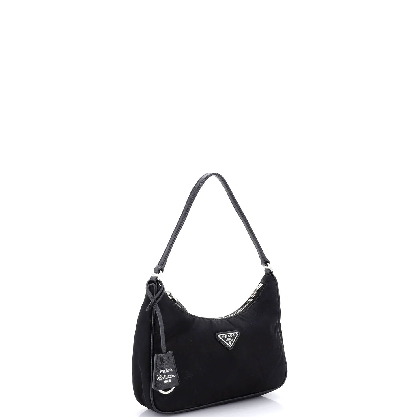 Re-Edition 2005 Hobo Tessuto with Saffiano Leather Mini