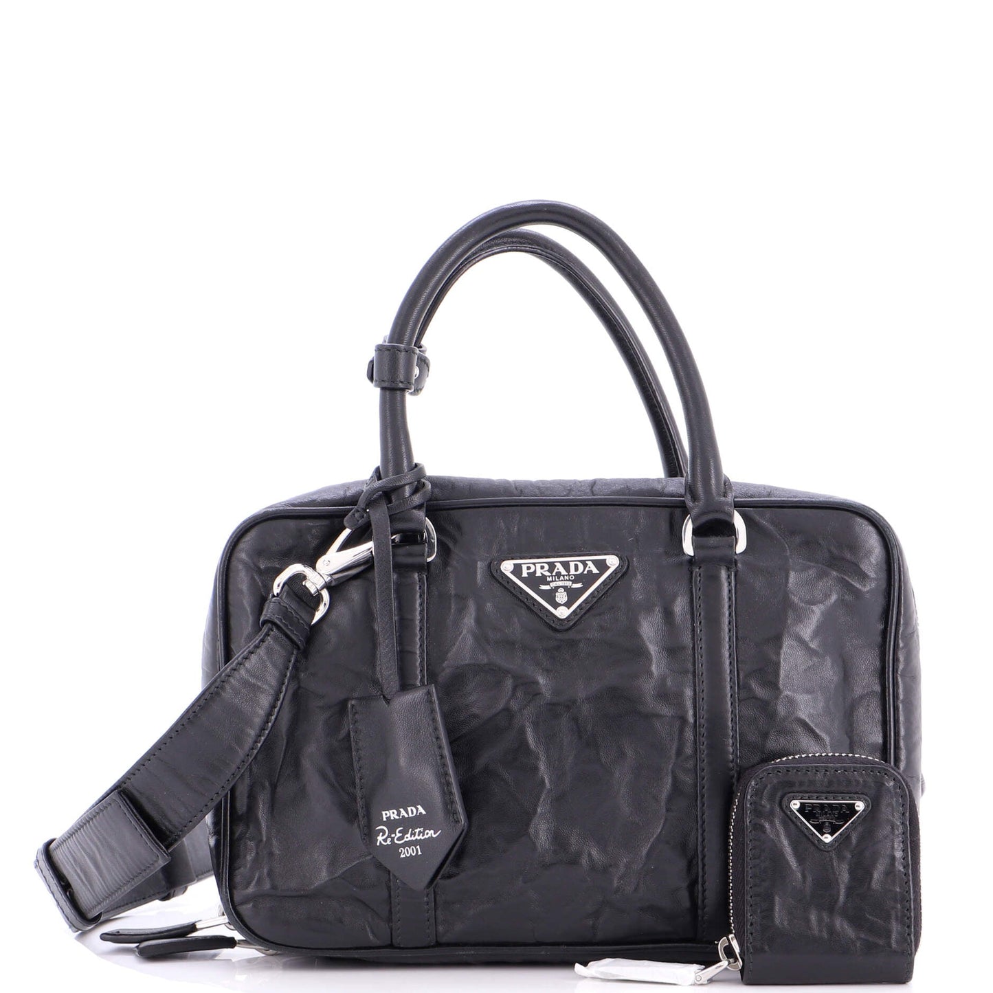 Re-Edition Top Handle Bauletto Bag Nappa Antique Medium