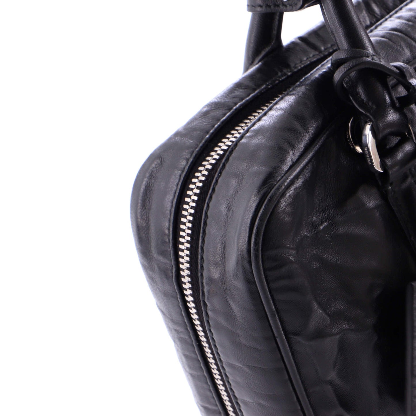 Re-Edition Top Handle Bauletto Bag Nappa Antique Medium