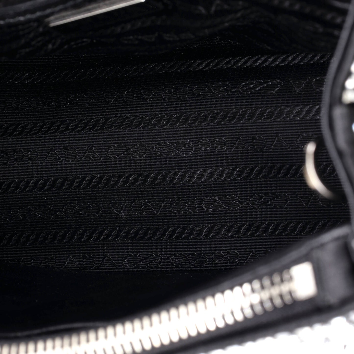 Galleria Double Zip Tote Crystal Embellished Satin Mini