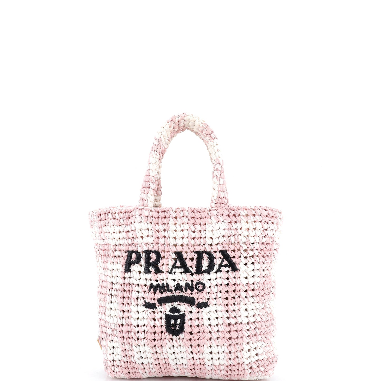 Logo Tote Raffia Small