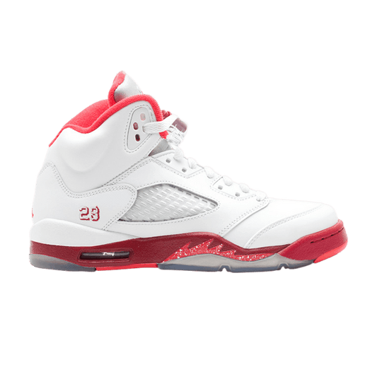 Jordan 5 Retro White Scarlet Fire (GS)