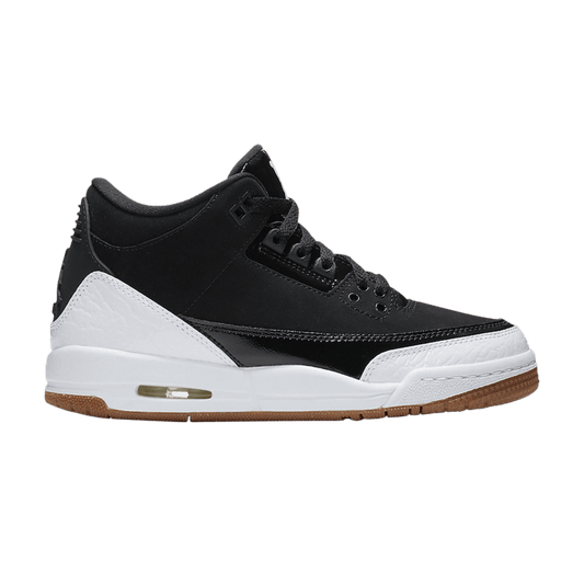 Jordan 3 Retro Black White Gum (GS)