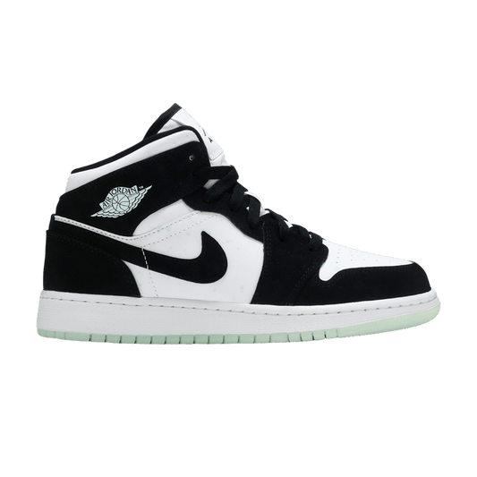 Jordan 1 Mid White Black Teal Tint (GS)
