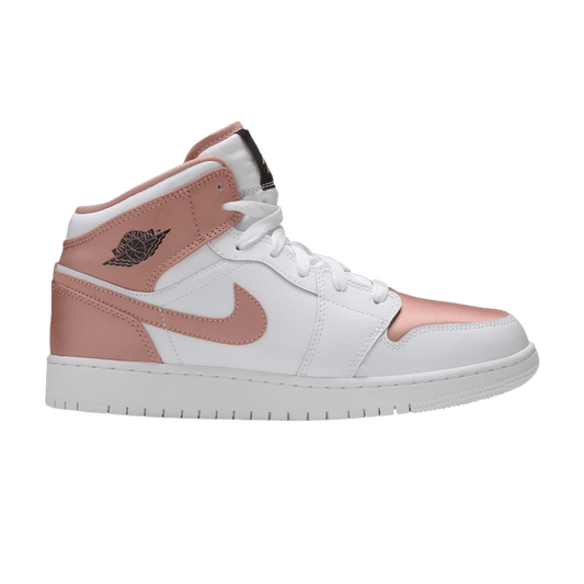 Jordan 1 Mid White Rose Gold (GS)