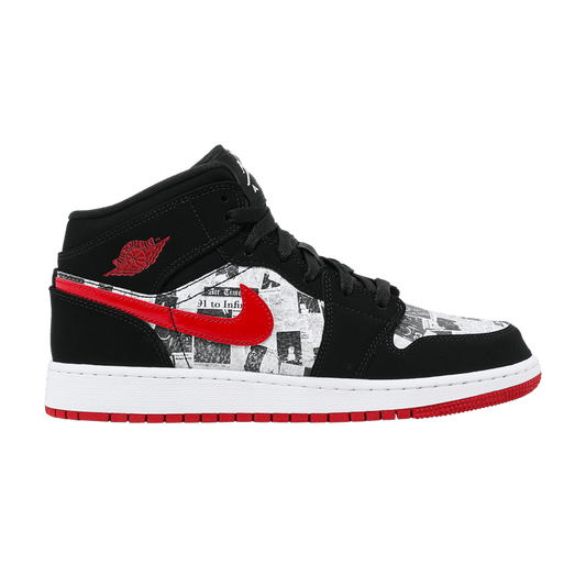 Jordan 1 Mid Newspaper Air Times (GS)