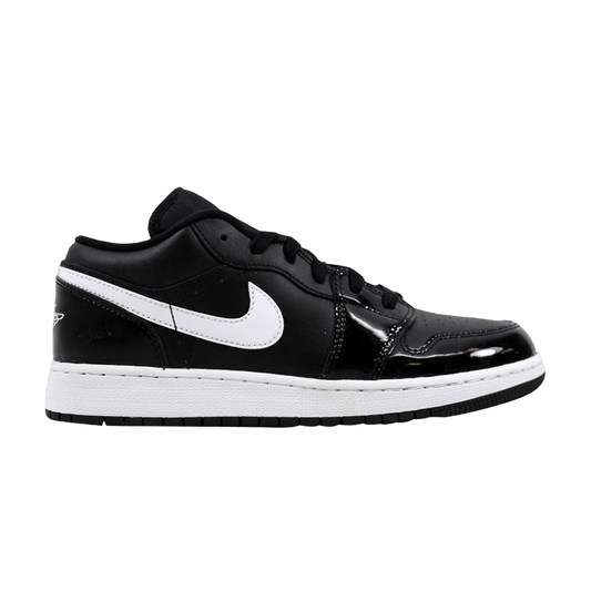 Jordan 1 Low Black Patent White (GS)