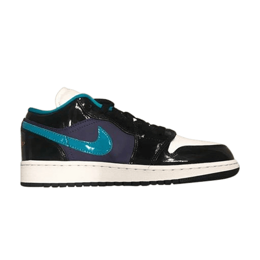 Jordan 1 Low Black Court Purple Turbo Green (GS)