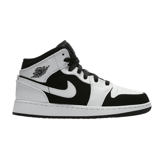 Jordan 1 Mid White Black (GS)