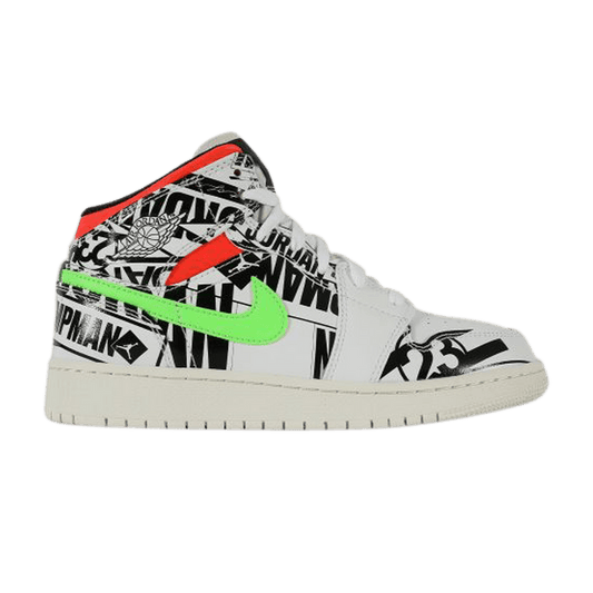 Jordan 1 Mid All Over Logos (GS)