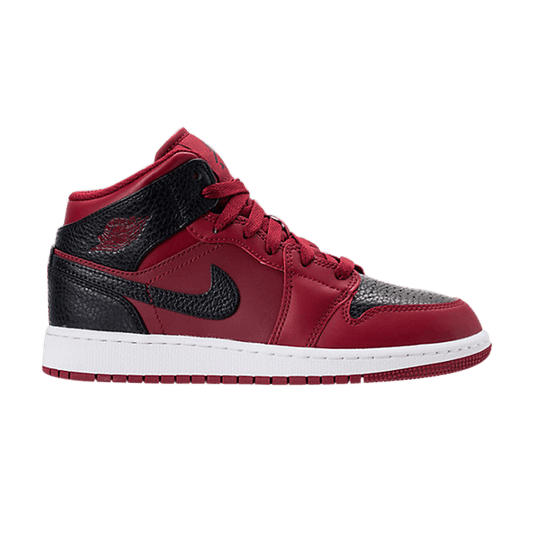 Jordan 1 Mid Team Red Black White (GS)