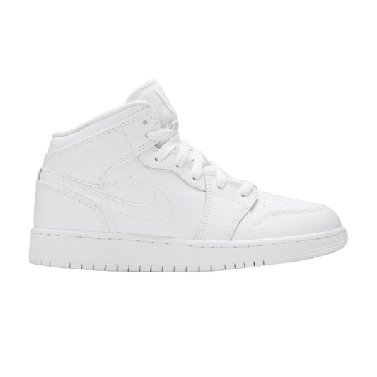 Jordan 1 Mid Triple White (2020) (GS)