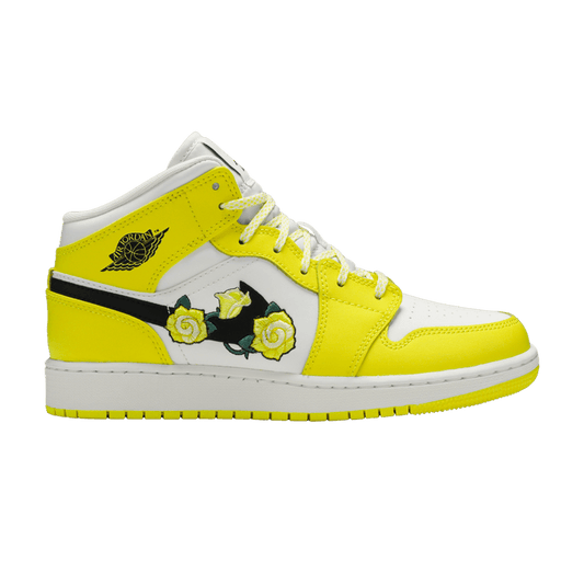 Jordan 1 Mid Dynamic Yellow Floral (GS)