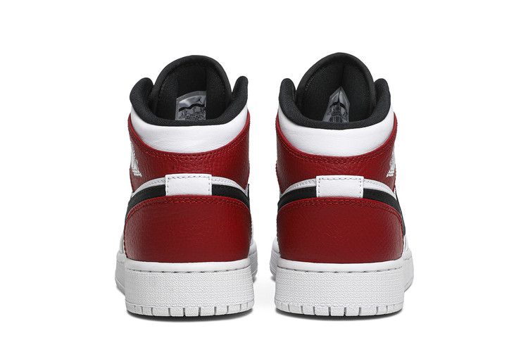 Jordan 1 Mid White Black Gym Red (GS)